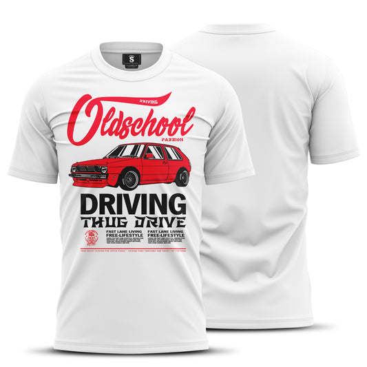 T-Shirt #12 Oldschool Driving Passion rot
