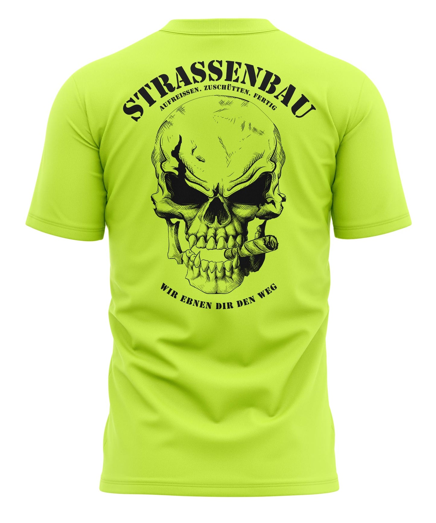 Strassenbau Herren Shirt Neon