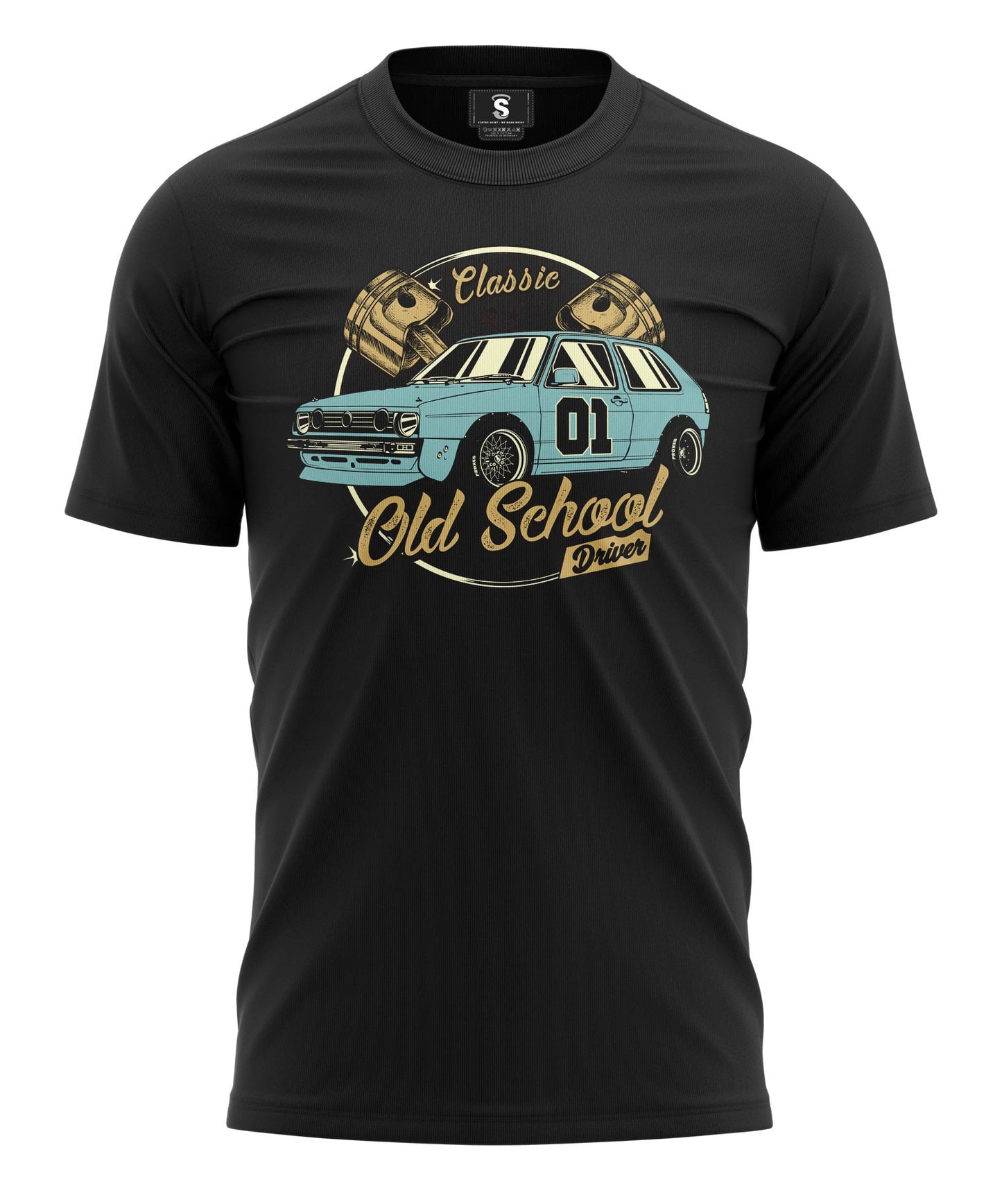 T-Shirt #18 Classic Oldschool Driver hellblau