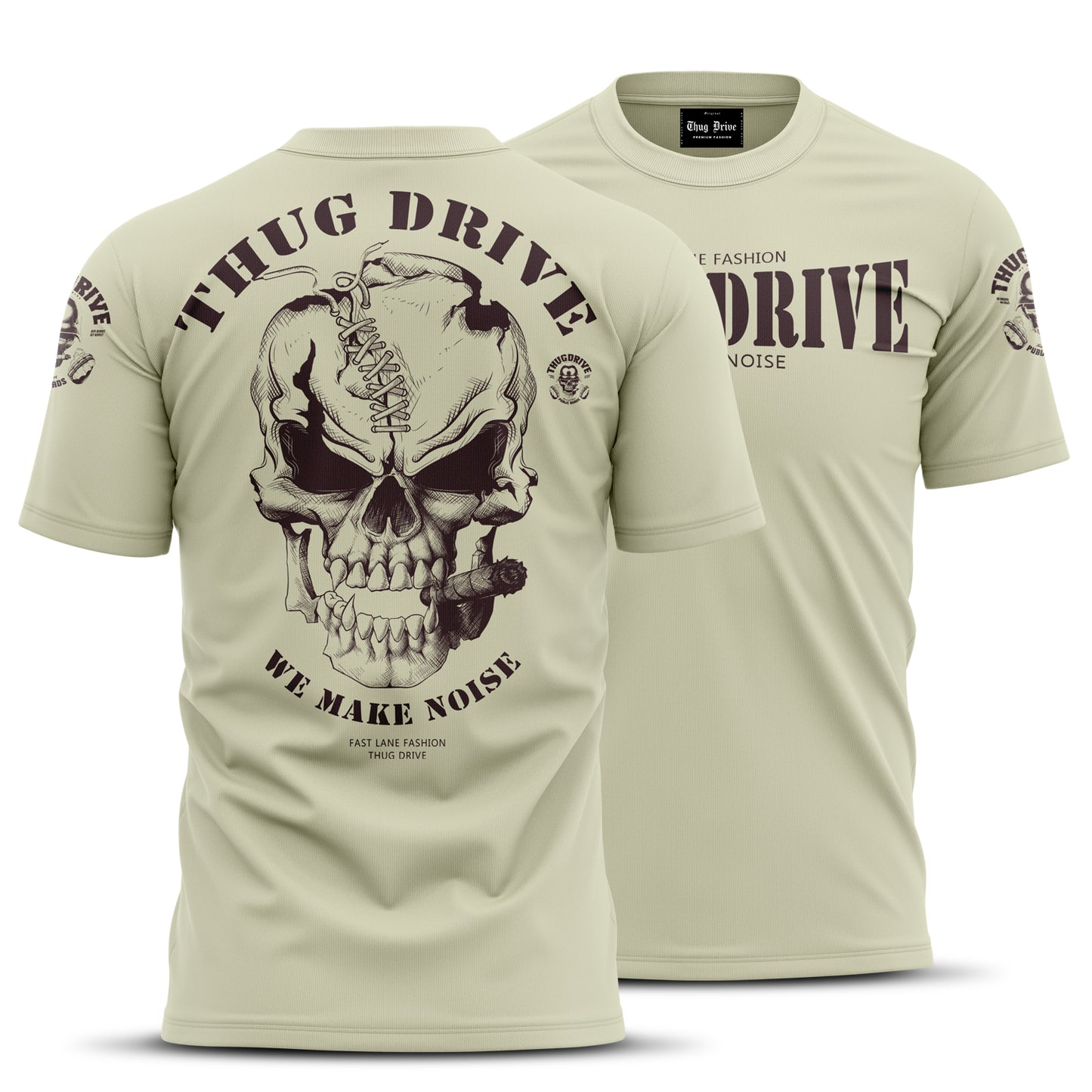 T-Shirt Thug Biker Skull